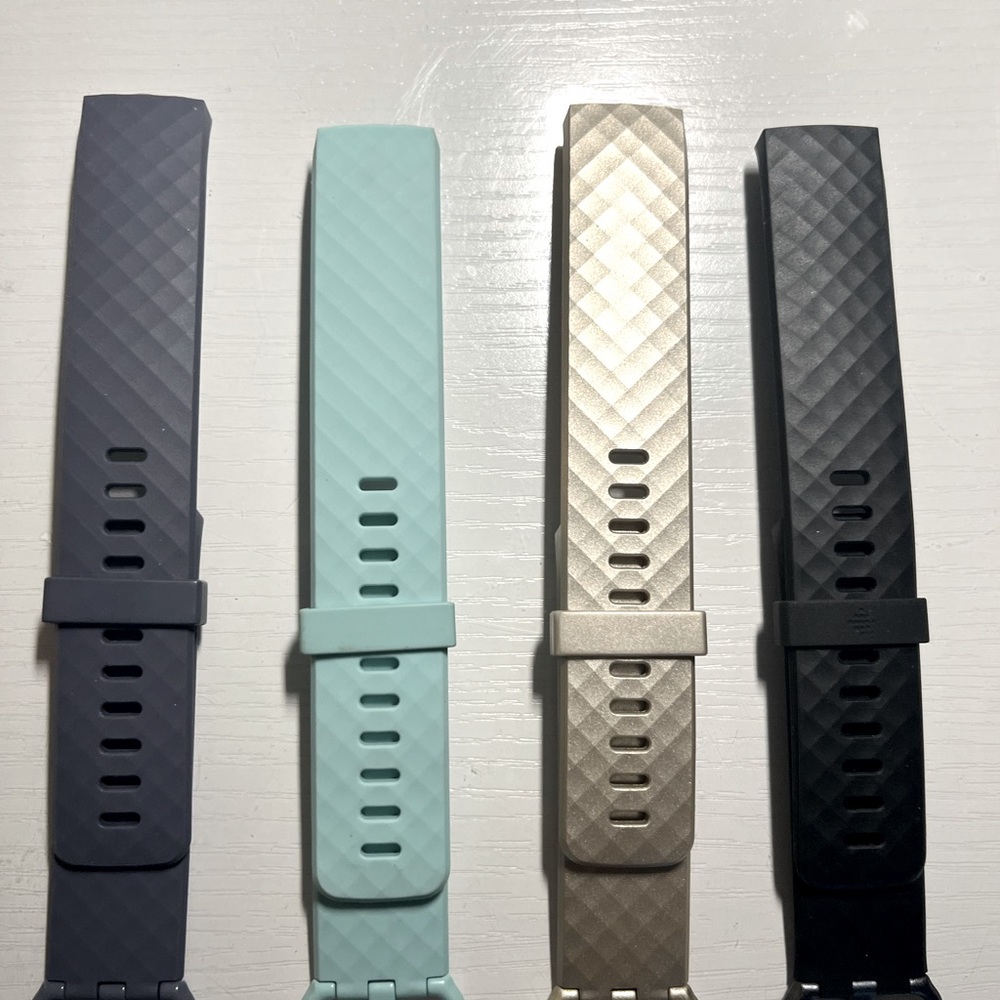 Fitbit Charge silicone bands.